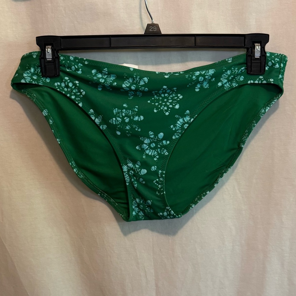 AA-592 Aerie NWT Green & Blue Lined Summer Swim Bikini Bottoms Size XL